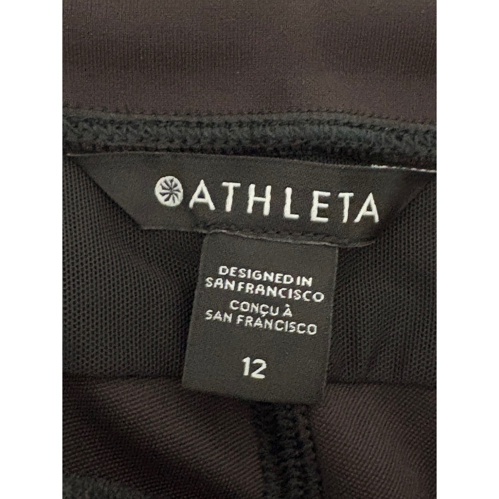 Athleta Women Headlands Hybrid Cargo Tight Size 12 Black Hiking Trekking Pants - Picture 4 of 13